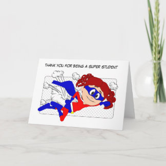 Super Student Card, Thank You from Teacher