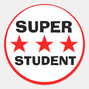 Super Student School Sticker