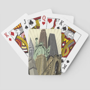 Super Stylised Cityscape NYC Playing Cards