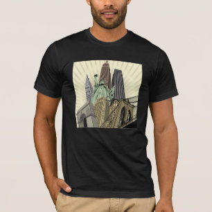 Super Stylised Cityscape NYC T-Shirt