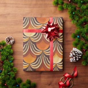 Super stylish and modern retro 60s 70s giftwrap wr wrapping paper