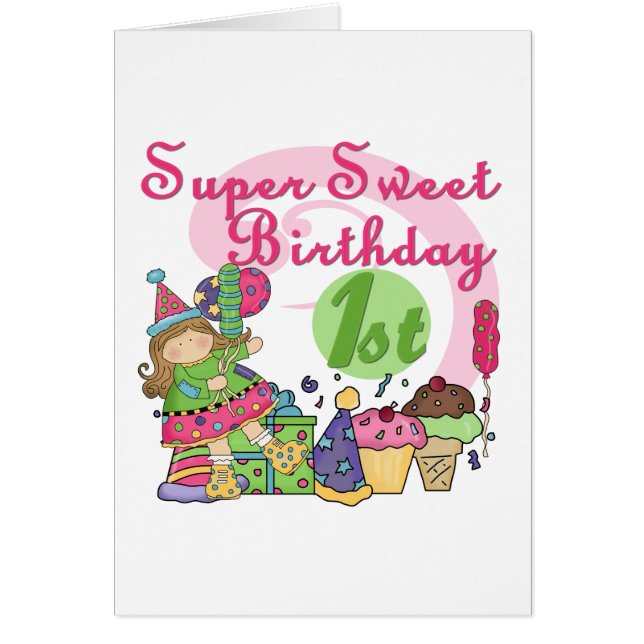 Super Sweet 1st Birthday T-shirts and Gifts (Front)