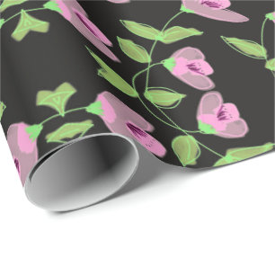 Super Sweet Gift Wrap In Black And Pink