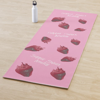 Super sweet Strawberry Personalised Yoga Mat