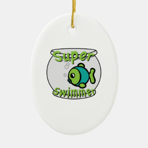 Super Swimmer Ceramic Tree Decoration