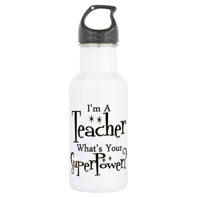 Super Teacher 532 Ml Water Bottle (Front)