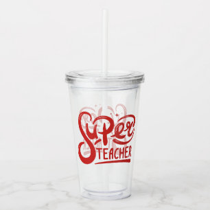 Super Teacher Acrylic Tumbler