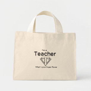 Super Teacher Canvas Tote Bag