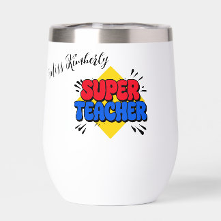 Super teacher comic cartoon personalised