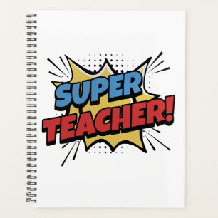 Super Teacher Comic Style Planner
