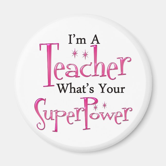 Super Teacher Magnet (Front)