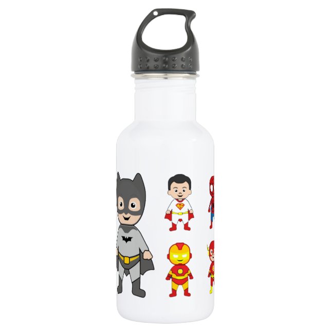Super Toddler Heros water bottle (Front)