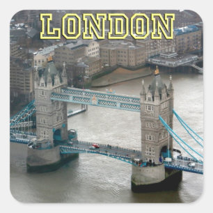 Super! Tower Bridge London Square Sticker