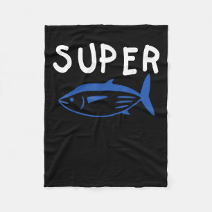 Super Tuna Fish Army Funny Kpop Music Gifts Men Wo Fleece Blanket