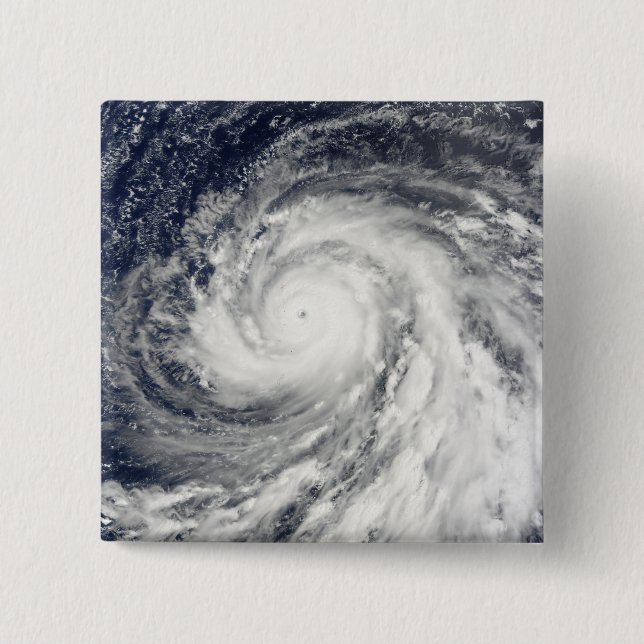 Super Typhoon Choi-wan over the Mariana Islands 15 Cm Square Badge (Front)