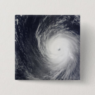 Super Typhoon Melor hovers over the Pacific Oce 15 Cm Square Badge