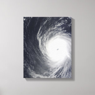 Super Typhoon Melor hovers over the Pacific Oce Canvas Print