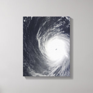 Super Typhoon Melor hovers over the Pacific Oce Canvas Print