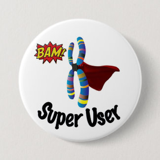 Super User 7.5 Cm Round Badge