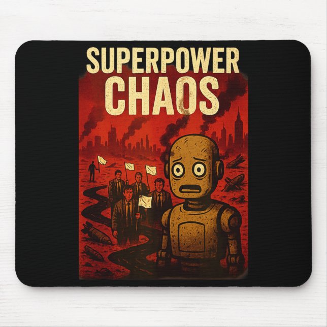 Super Wer Chaos Dystoan Satire War Consequences Gi Mouse Mat (Front)
