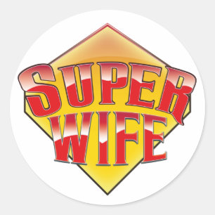 Super Wife Classic Round Sticker