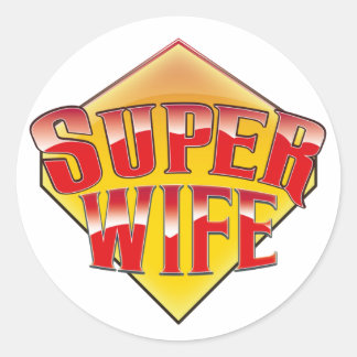 Super Wife Classic Round Sticker