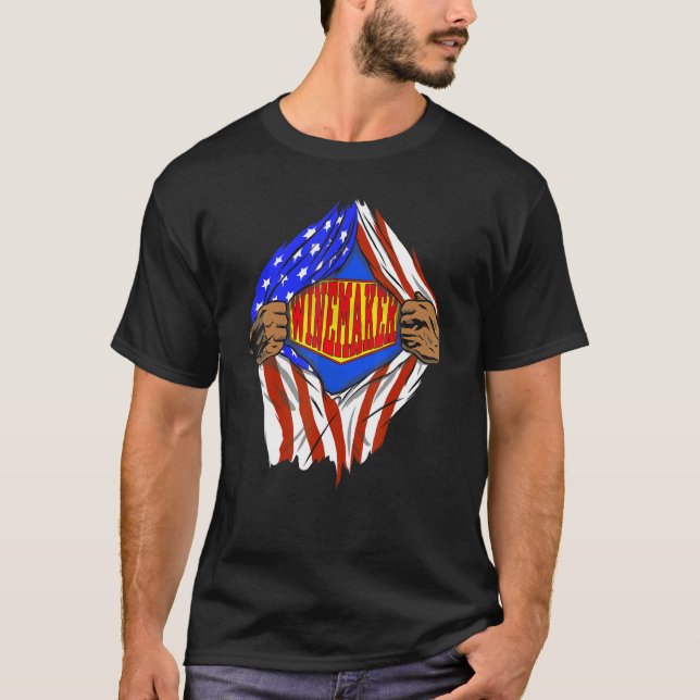 Super Winemaker Hero Job T-Shirt (Front)