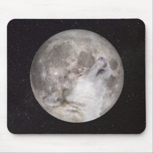 Super Wolf Moon Mouse Mat