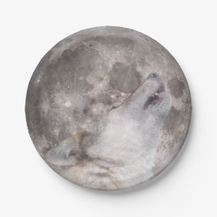 Super Wolf Moon Paper Plate