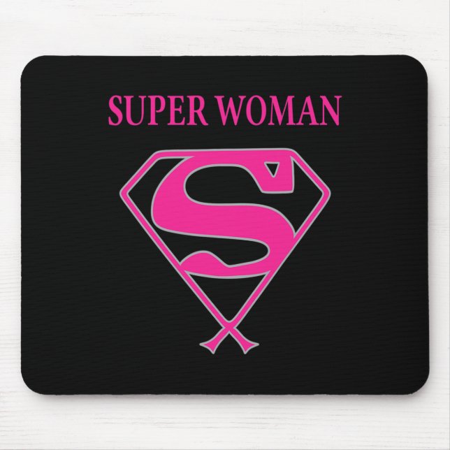 Super Woman (Breast Cancer Awareness)  Mouse Mat (Front)