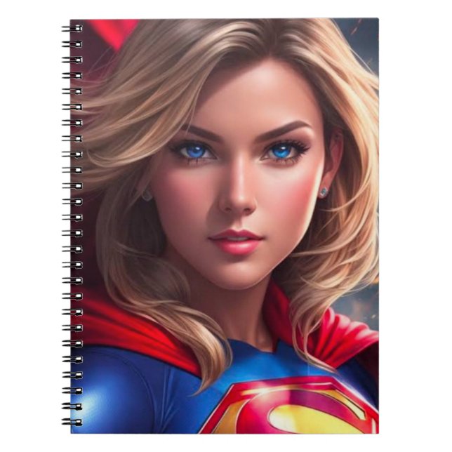 Super women comic cover notebook  (Front)