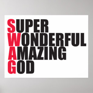 Super Wonderful Amazing God Poster