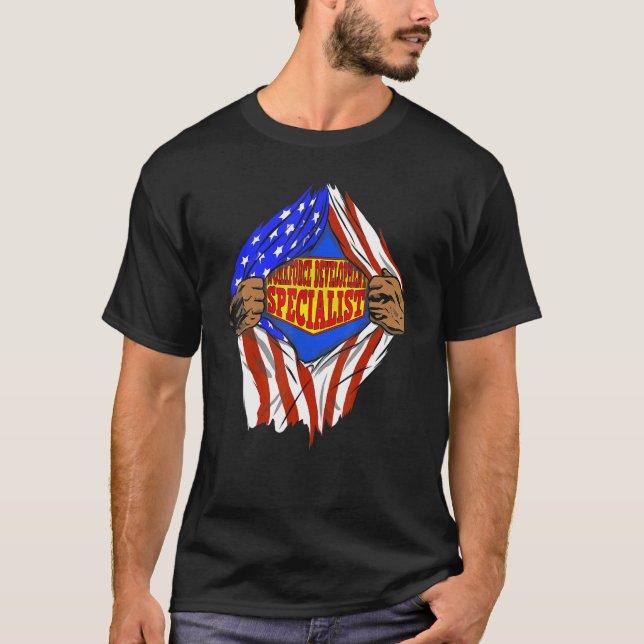 Super Workforce Development Specialist Hero Job T-Shirt (Front)