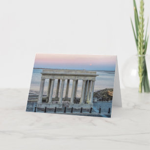 Super Worm Moon over Plymouth MA Card