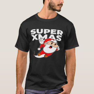 Super Xmas Santa Claus Gamer Reindeer Gamer Costu T-Shirt