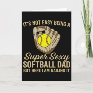 Super Y Softll Dad Funny Quote Softll Lover  Card