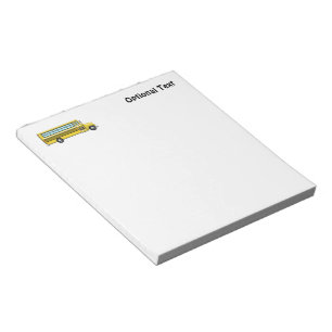Super Yellow School Bus Notepad