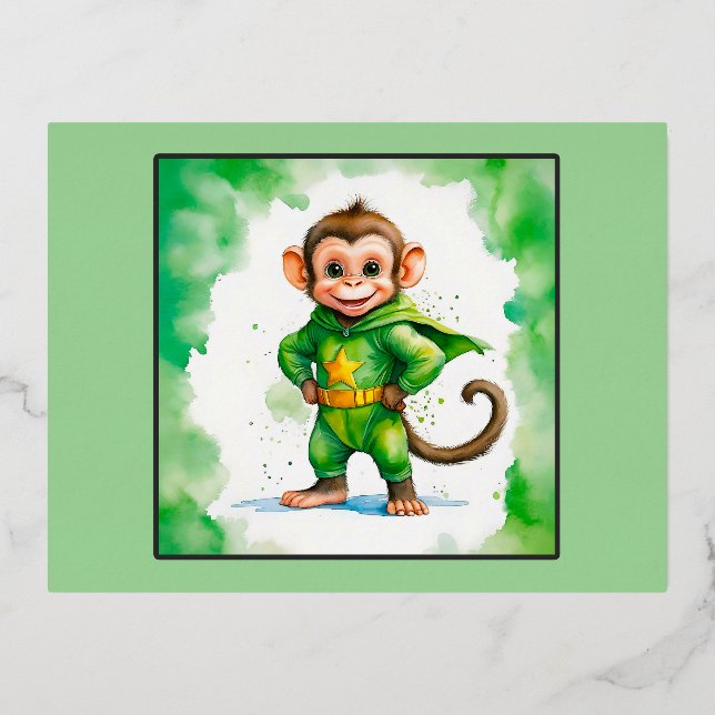 superaffair, foil holiday postcard (Front)