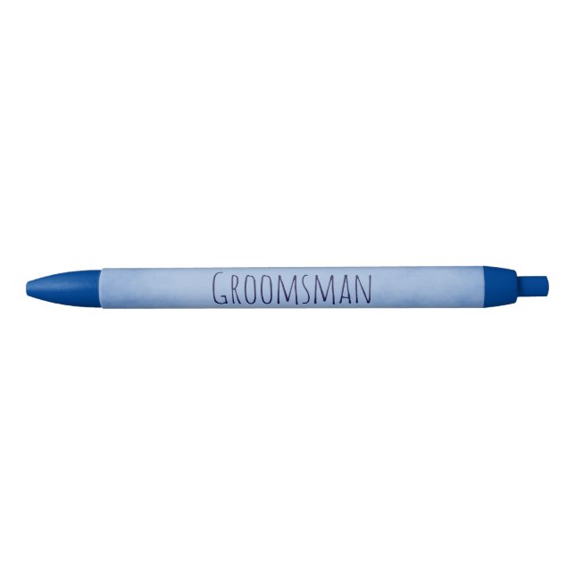 Superb Groomsman Black Ink Pen (Front)
