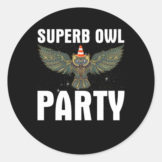 Superb Owl Party What We Do in the Shadows Classic Round Sticker (Front)
