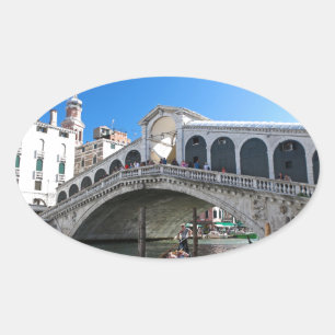 Superb! Ultimate Venice, Rialto, Grand Canal Oval Sticker