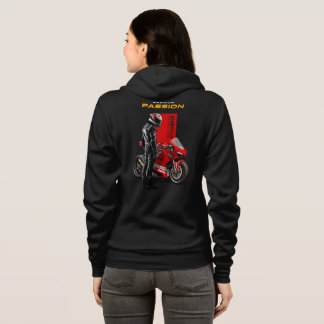 Superbike Racing Maximum Passion Biker Graphic 2 Hoodie