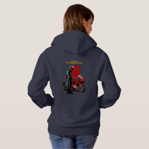 Superbike Racing Maximum Passion Biker Graphic 2 Hoodie