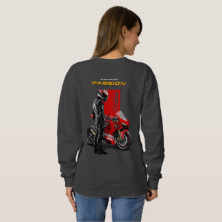 Superbike Racing Maximum Passion Biker Graphic 2 Sweatshirt