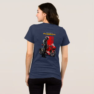 Superbike Racing Maximum Passion Biker Graphic 2 Tri-Blend Shirt