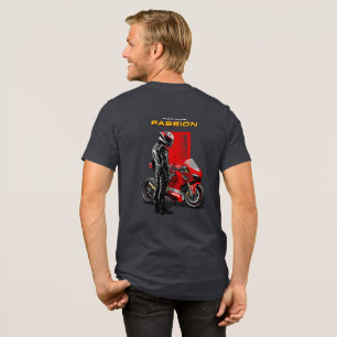 Superbike Racing Maximum Passion Biker Graphic 2 Tri-Blend Shirt