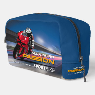 Superbike Racing Maximum Passion Biker Graphic Dopp Kit