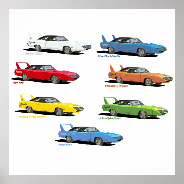 Superbird Colours Poster (Front)