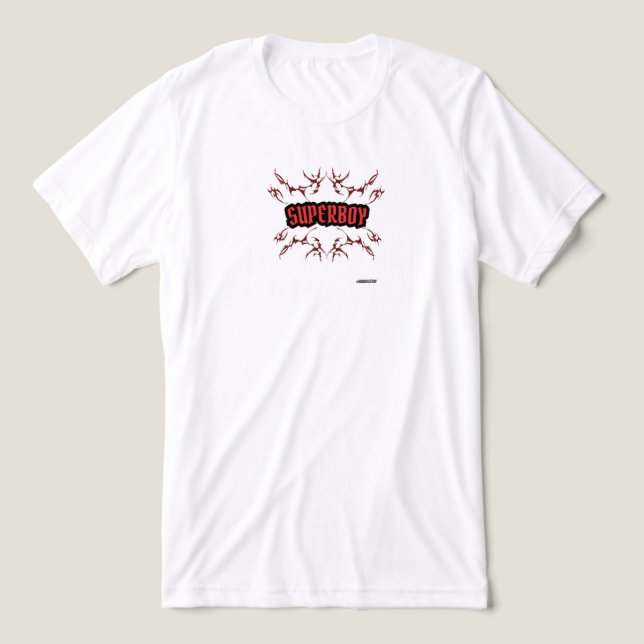 Superboy white T-shirts (Design Front)