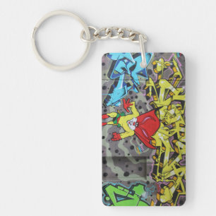 Superbunny Graffiti Key Ring